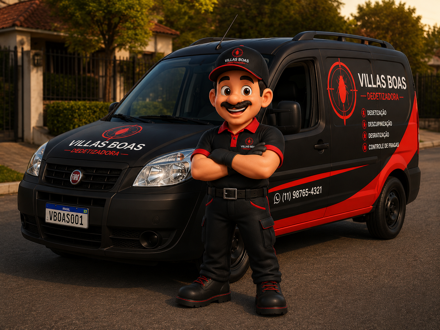 Mascote Villas Boas Dedetizadora